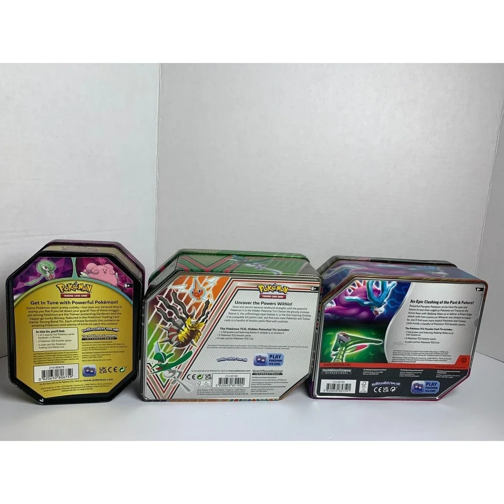Pokemon TCG Empty Tin Lot Blissey Iron Leaves‎ Gallade V Storage Containers